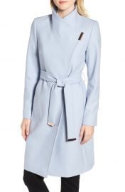 Ted Baker London Wool Blend Long Wrap Coat   Nordstrom at Nordstrom